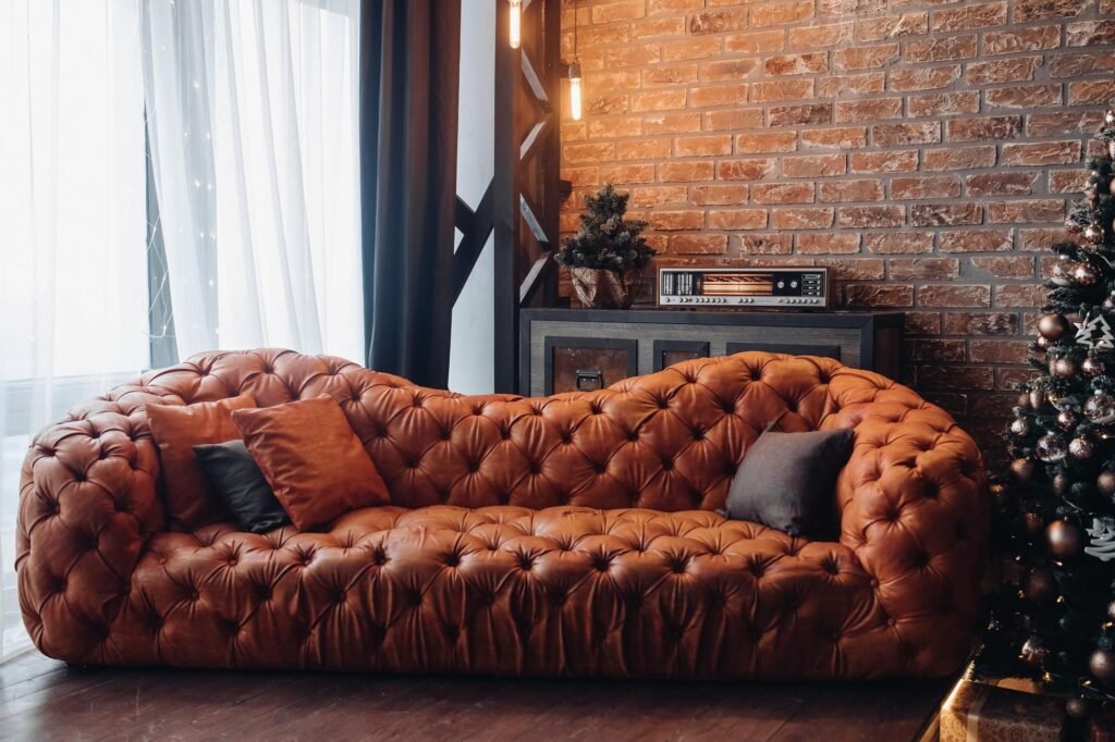 leather couch